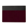 Leather Card Holder Aubergine Rouge