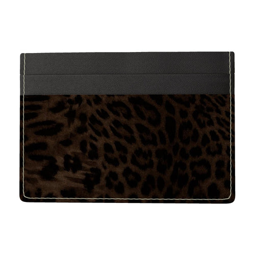 Leather Card Holder Panthère Héritage