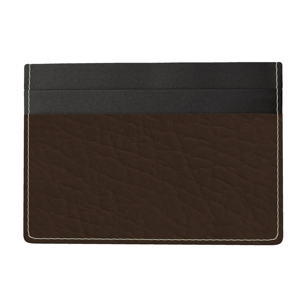 Leather Card Holder Bordeaux Brown