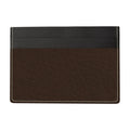 Leather Card Holder Bordeaux Brown