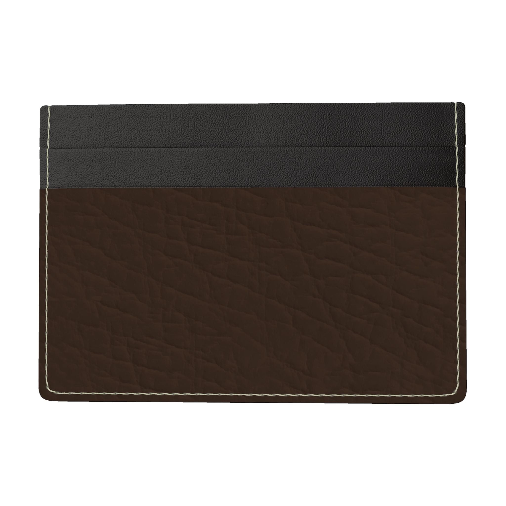 Leather Card Holder Bordeaux Brown