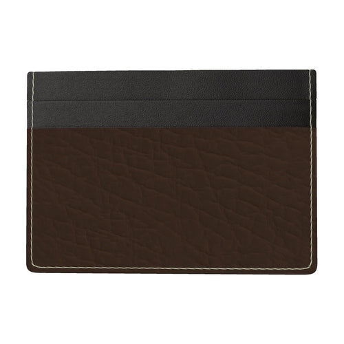 Leather Card Holder Bordeaux Brown