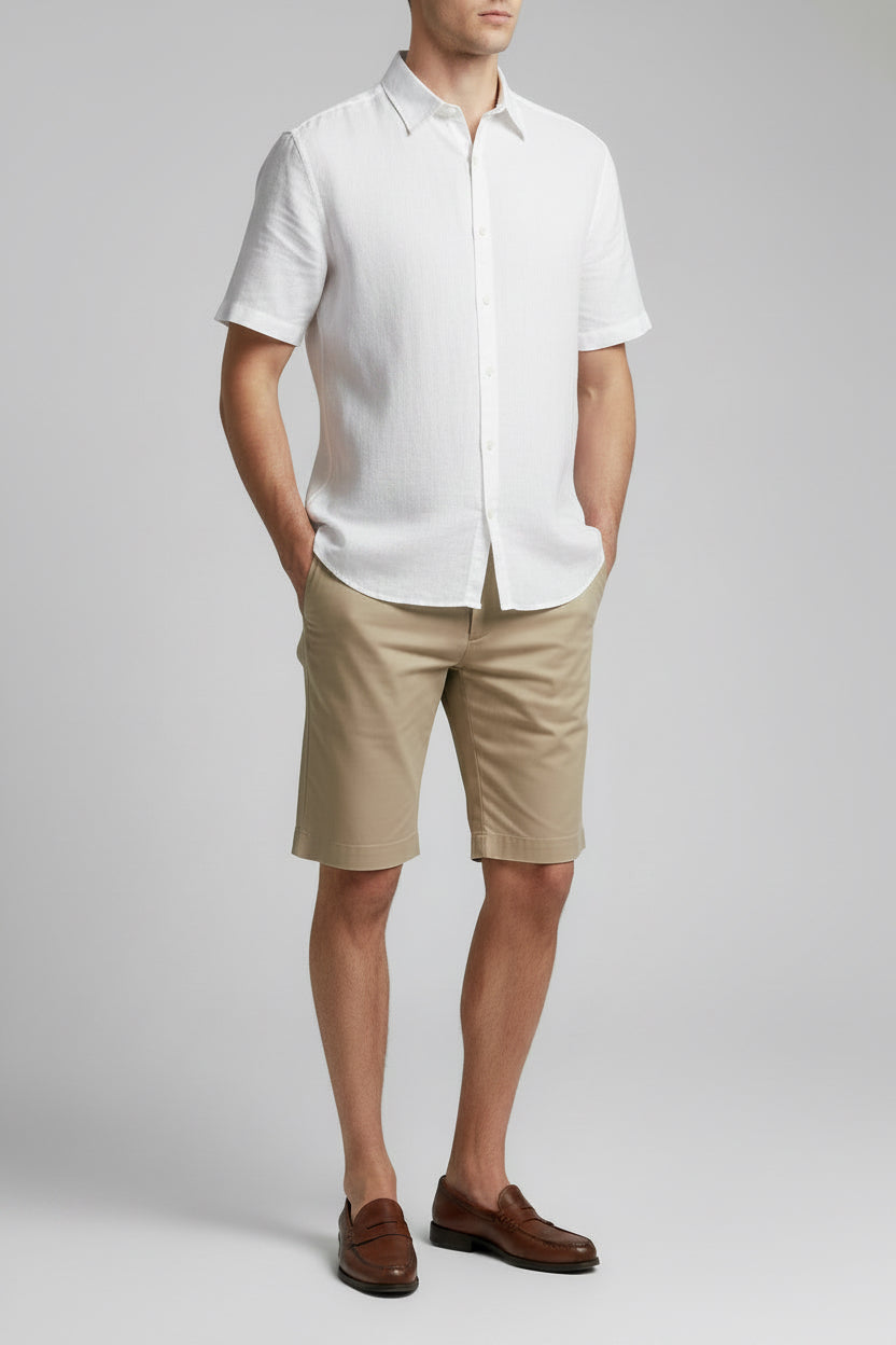 Short Sleeve Shirt Bianco Sartoriale size M