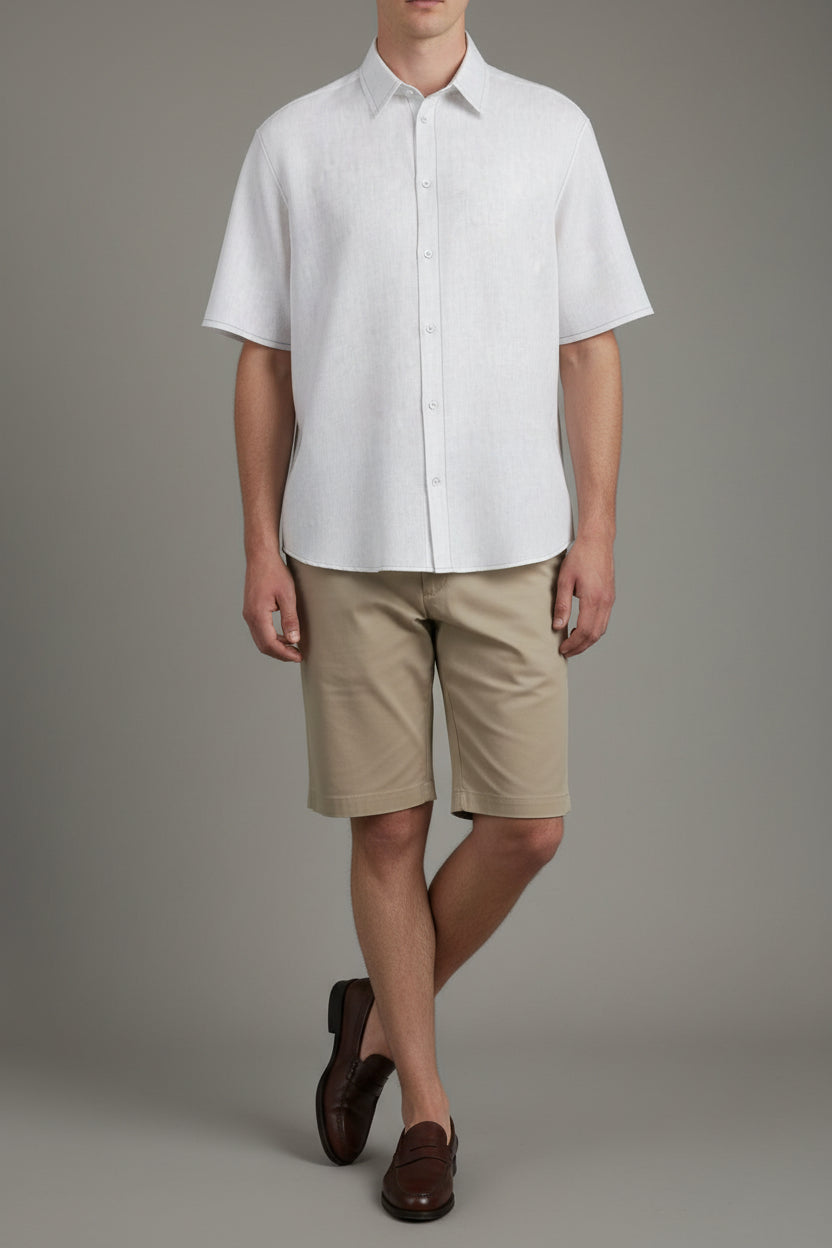 Short Sleeve Shirt Bianco Sartoriale size 2 XL