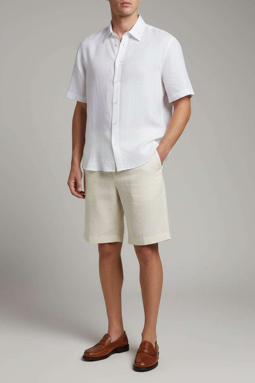 Short Sleeve Shirt Bianco Sartoriale size 4XL