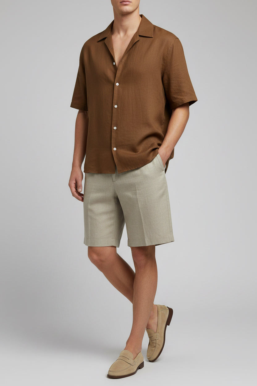 Short Sleeve Shirt Espresso size XL