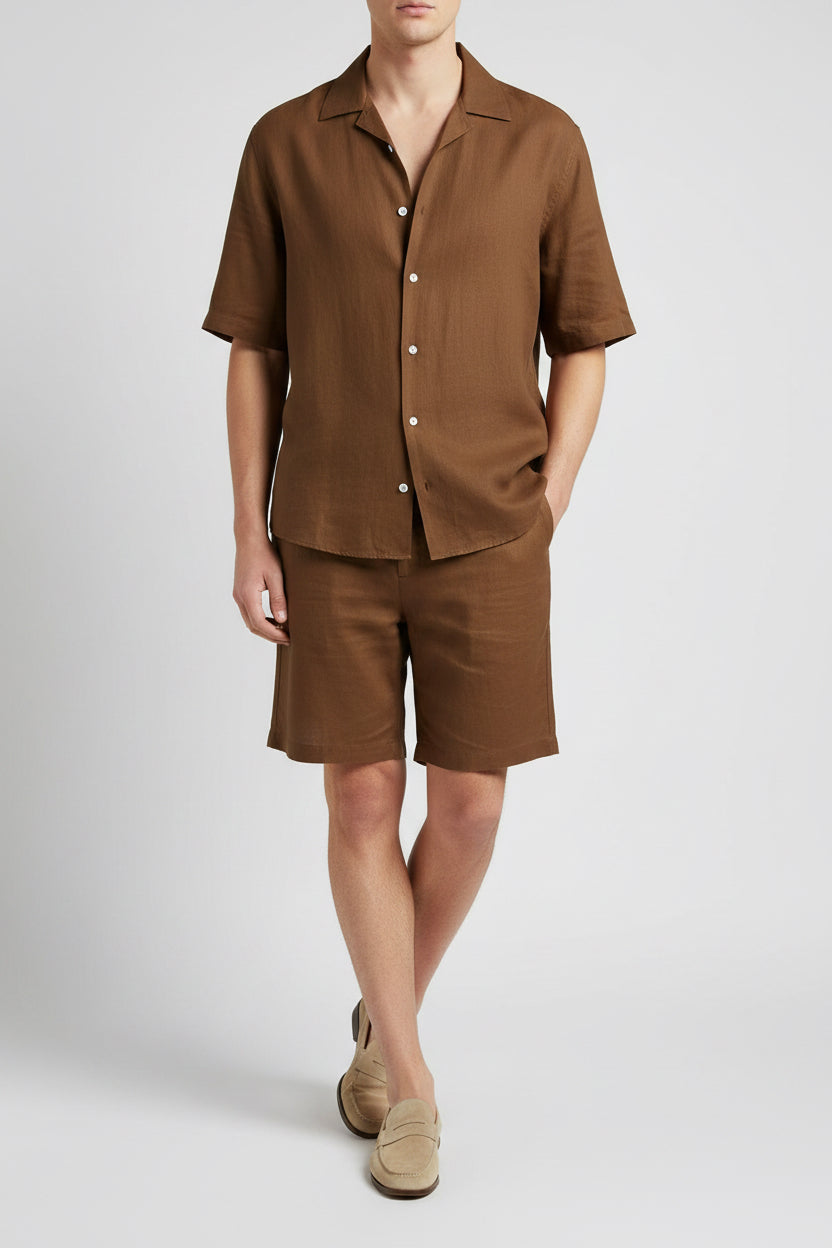 Short Sleeve Shirt Espresso size 2 XL
