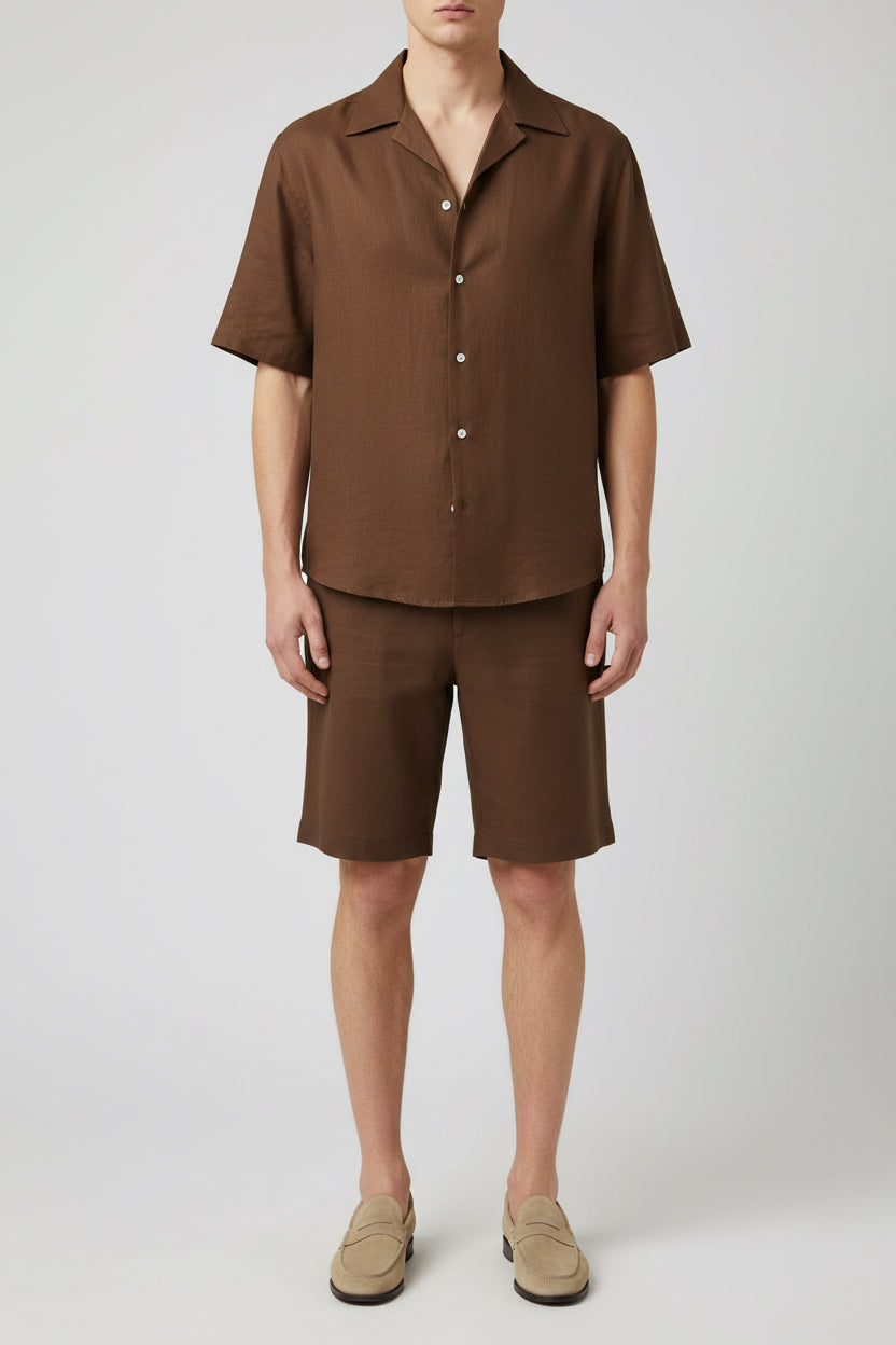 Short Sleeve Shirt Espresso size 3 XL
