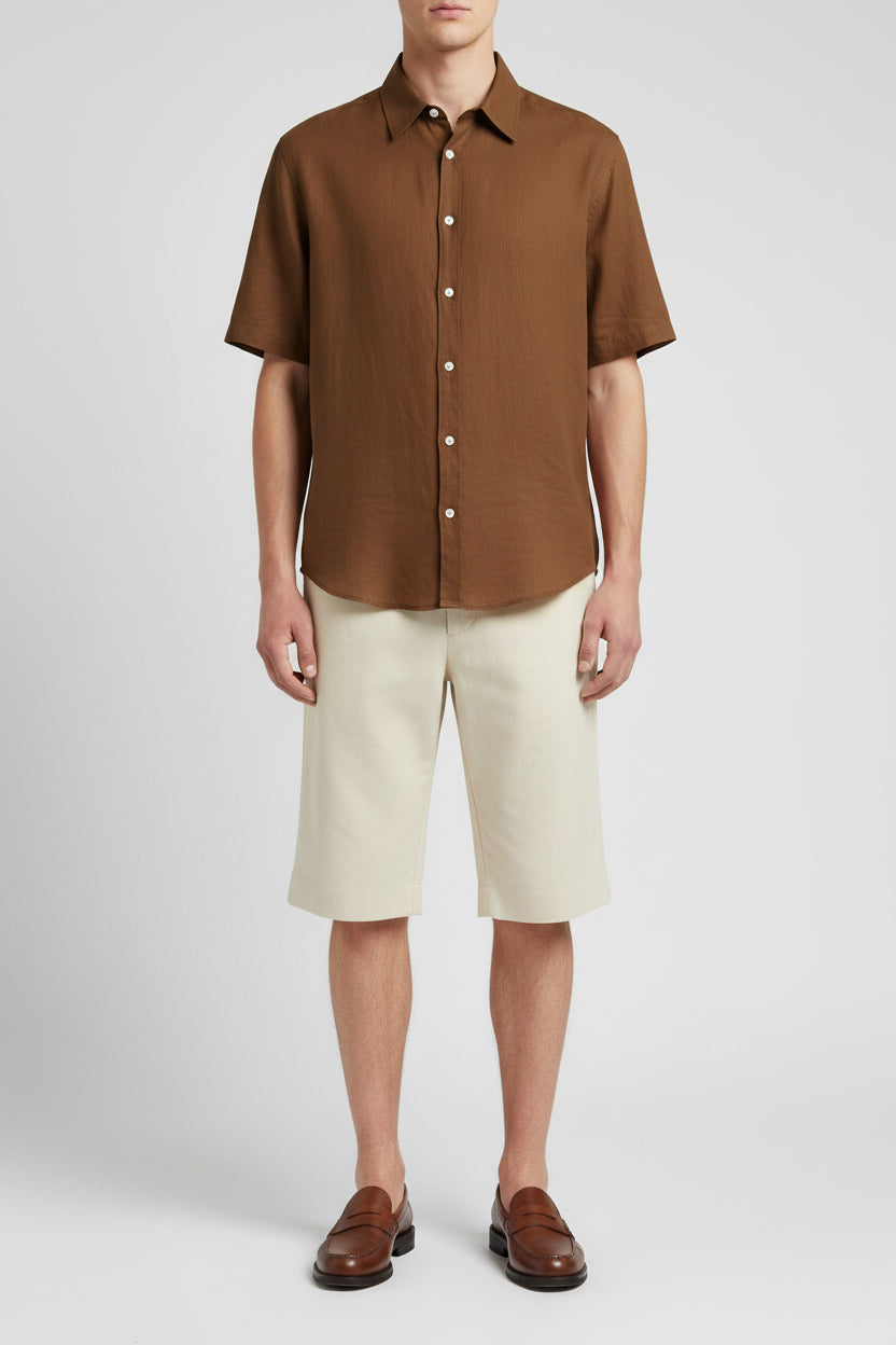 Short Sleeve Shirt Espresso size XL