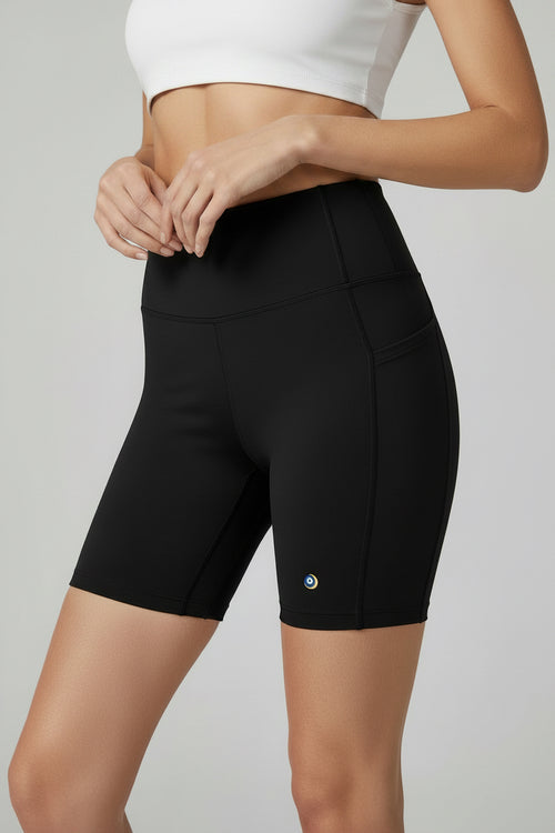 Womens High Waist Biker Shorts