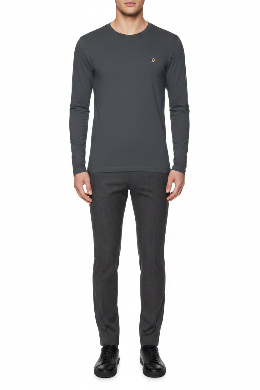 Cotton Long Sleeve Crew