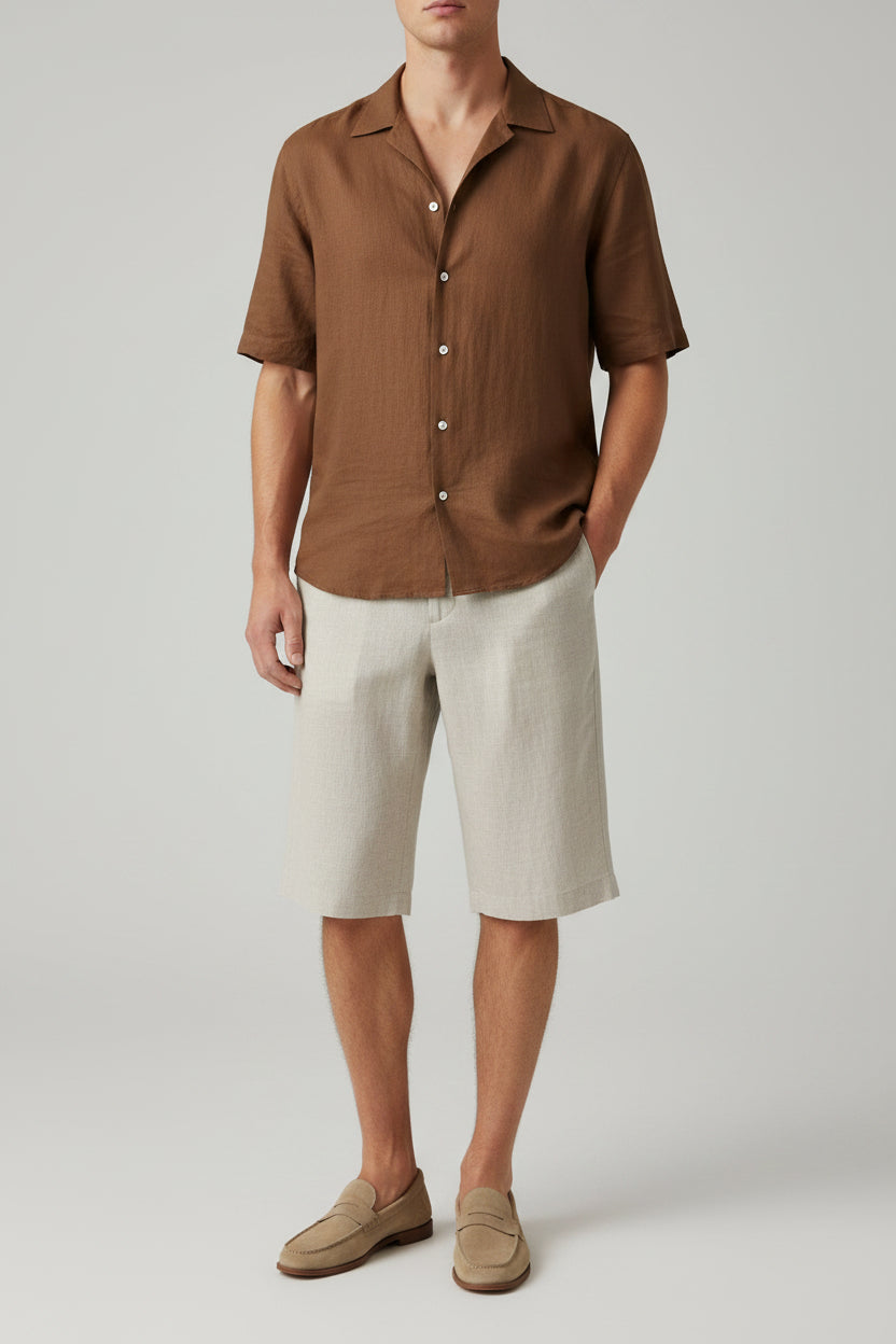Short Sleeve Shirt Espresso size XL