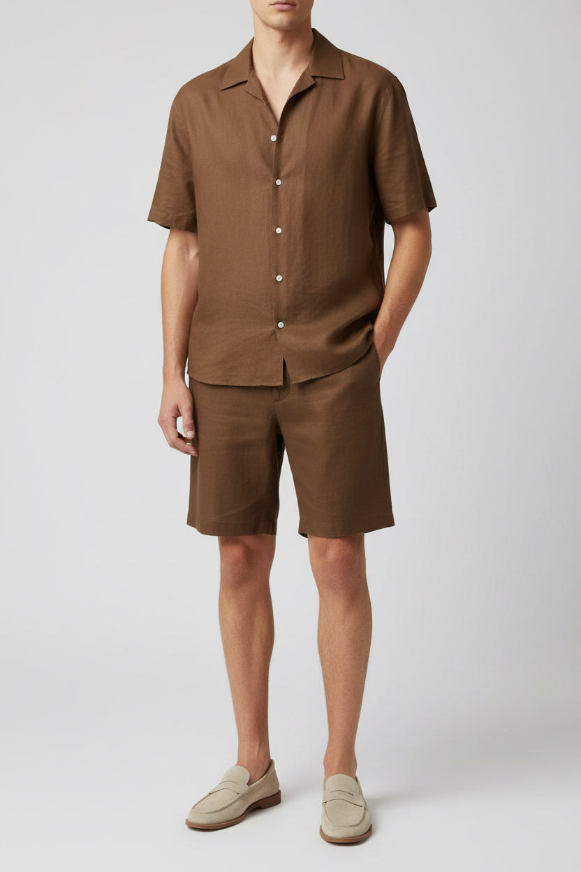 Short Sleeve Shirt Espresso size XL